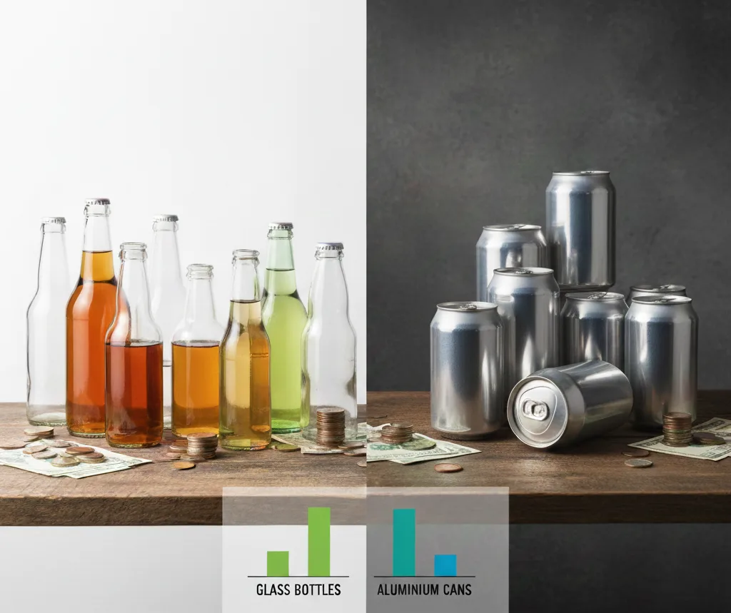 Cost Comparison Between Glass Bottles and Aluminium Cans for Beverages